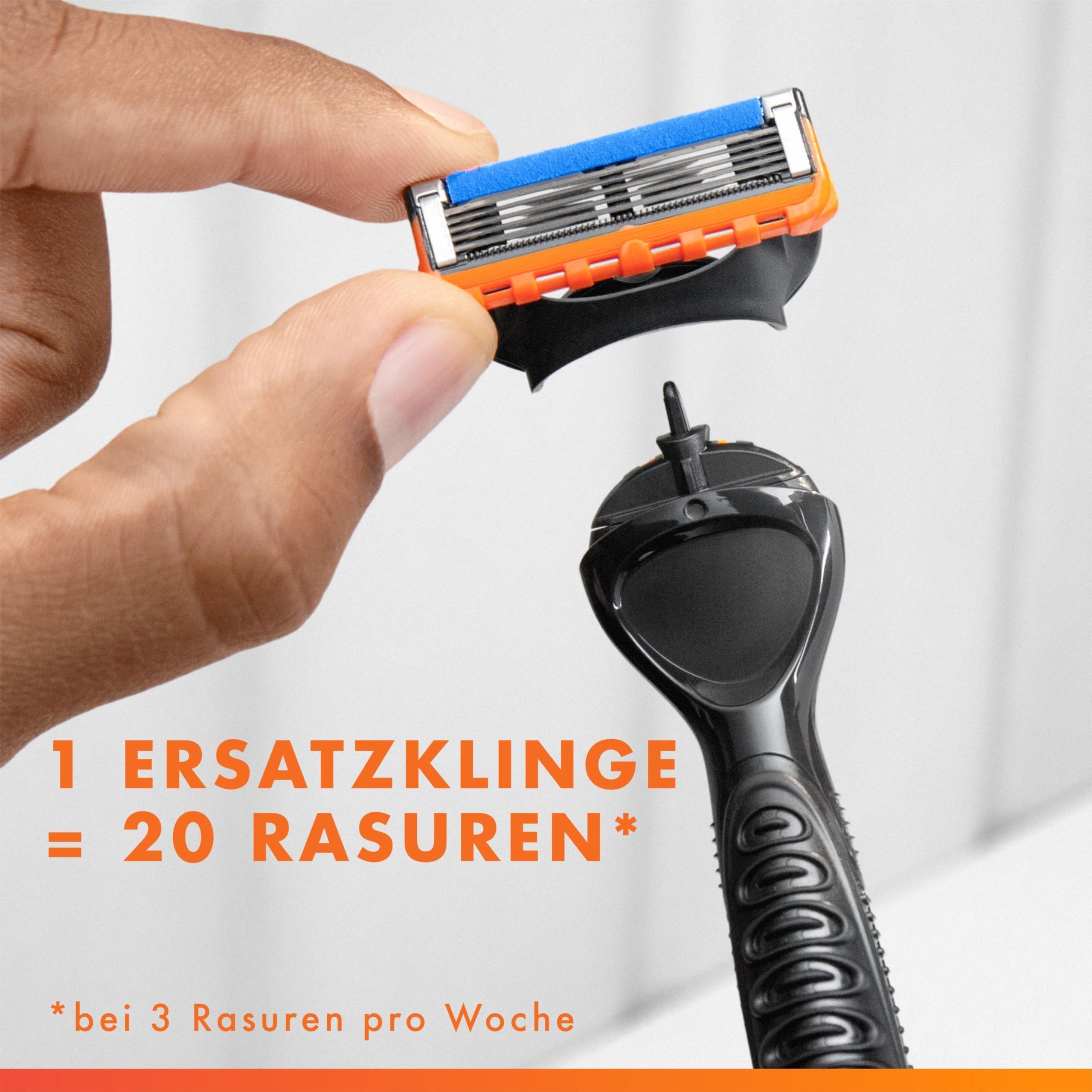 Gillette Fusion 5 Power Rasierer Herren, Nassrasierer, Metall, Schwarz - Herrenrasierer, Inkl. 1 Handstück, 12 Rasierklingen mit Gleitstreifen Und 5 Klingen für Eine Gründliche, Langanhaltende Rasur