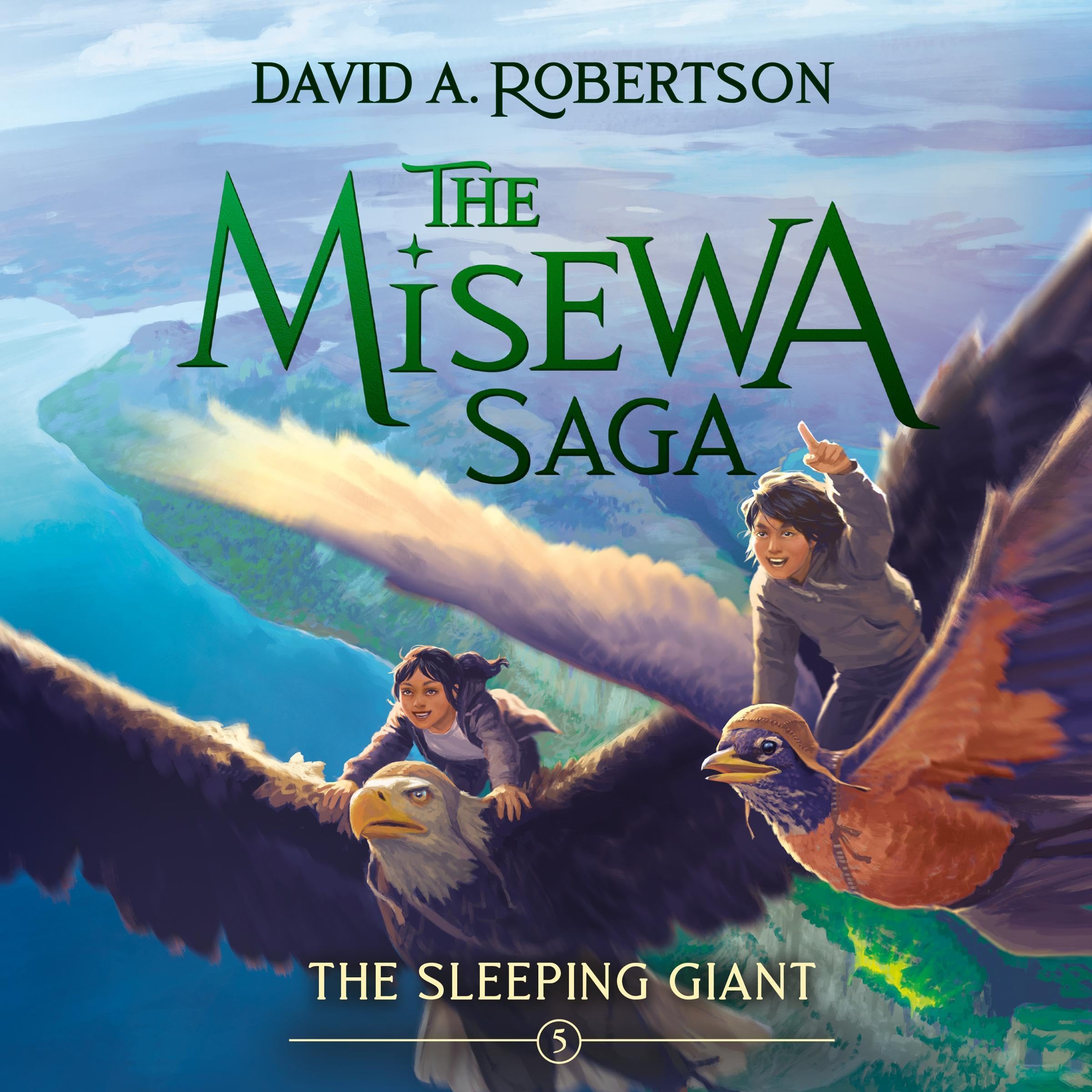 Cover art for The Sleeping Giant (The Misewa Saga, Book 5)