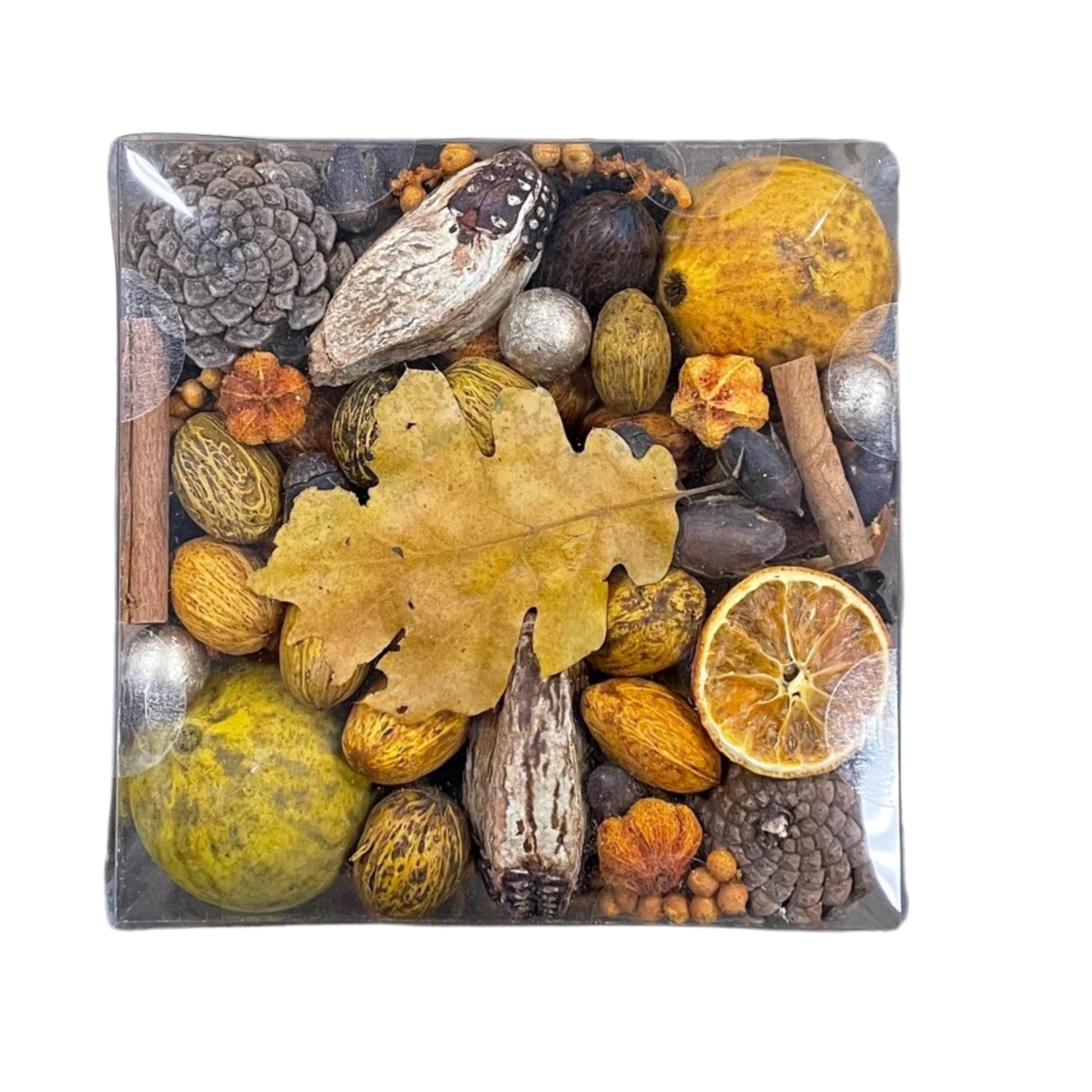 ANDALUCA Jarrón decorativo y relleno de cuenco con fragancia de cosecha de otoño, para decoración del hogar (cosecha de otoño)
