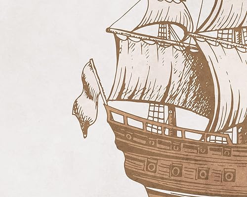 Miniatura 6 de Murwall Papel pintado de mapa del mundo para niños Viejo mapa político del mundo mural de pared Mapas del tesoro de la habitación infantil