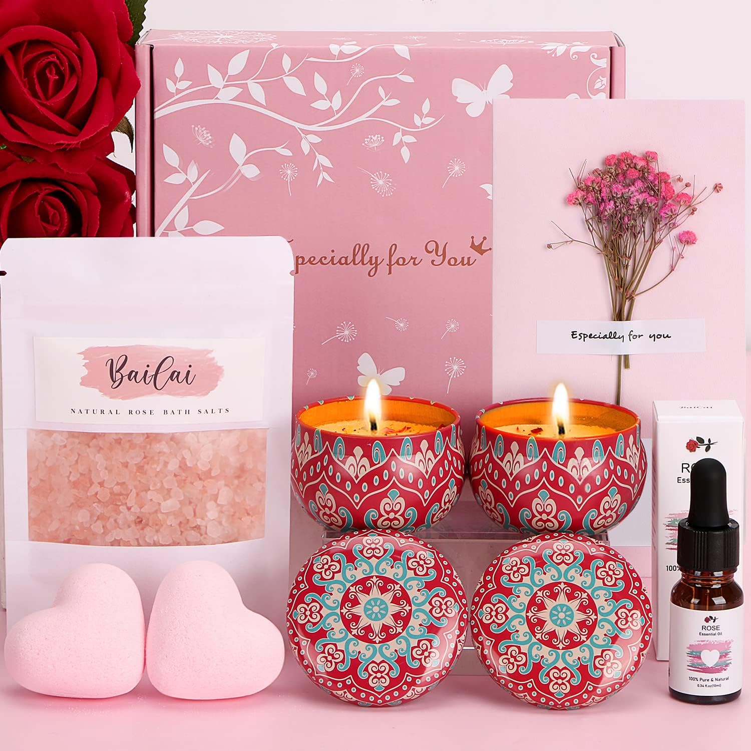 Birthday Pamper Gifts for Women, Unique Self Care Package for Her