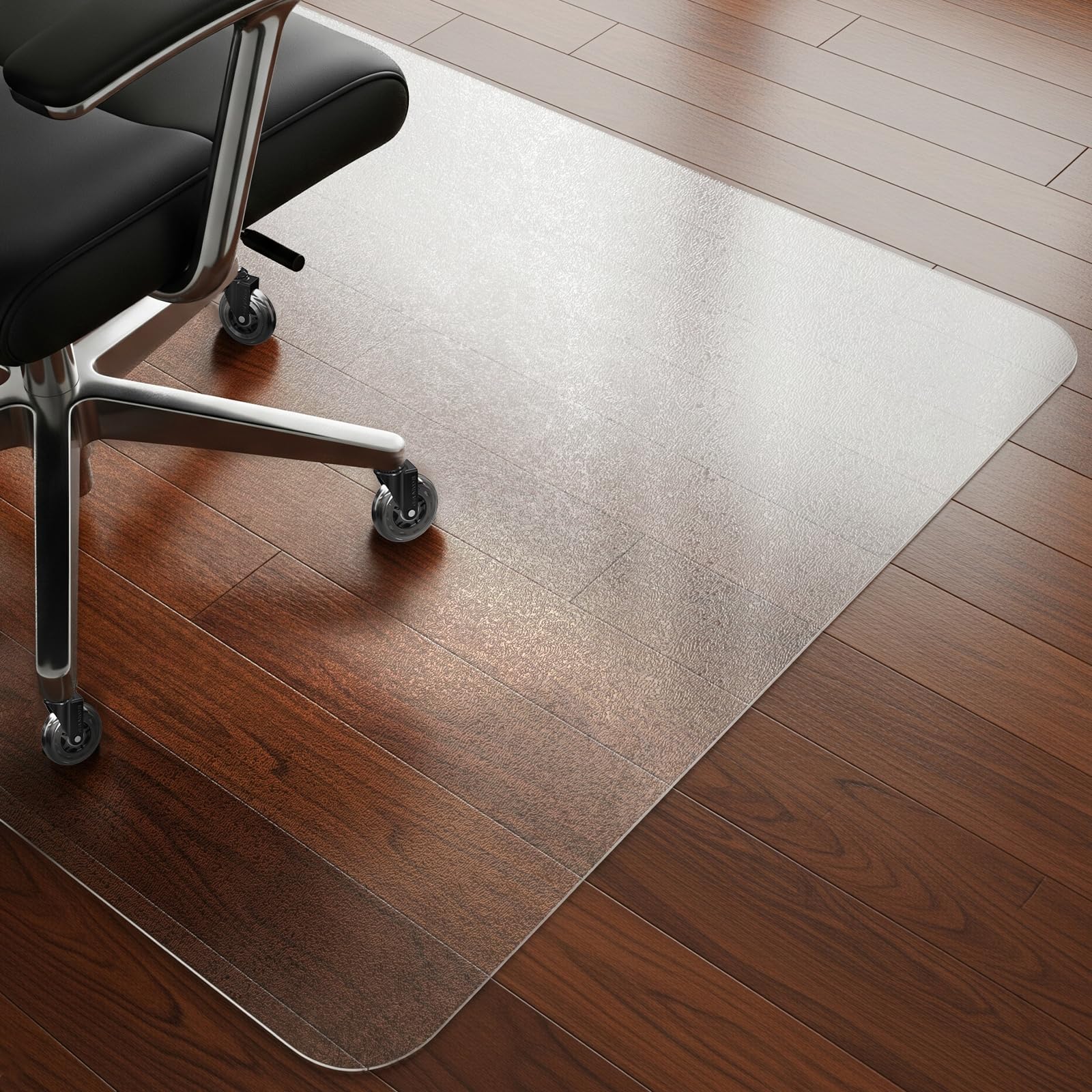 COSYLAND Tapis Chaise de Bureau Effet Givré 90x120cm Antidérapant Protège-Parquet