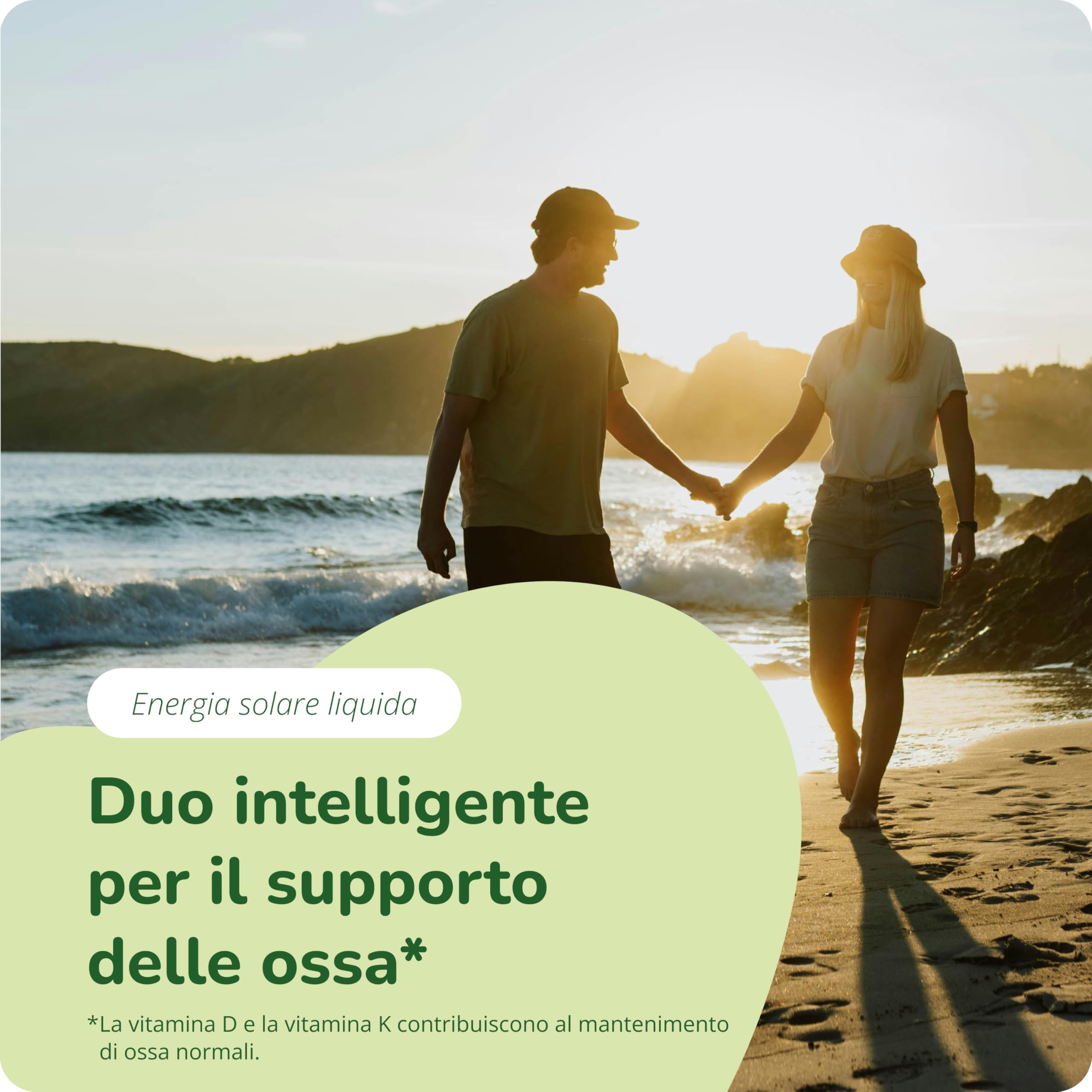 Vitamina D3 + K2 MK7 | VEGAN | Vitamine di Marca dall’Europa | K2 >99% all-trans MK-7 K2VITAL | Alta Biodisponibilità | per Ossa, Denti e Sistema Immunitario | Cruelty Free | Vegavero