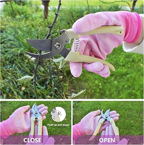 Miniatura 4 de Artcome Juego de herramientas de jardín de 9 piezas, kit completo de herramientas de jardín con 7 herramientas de jardín resistentes, bolsa y