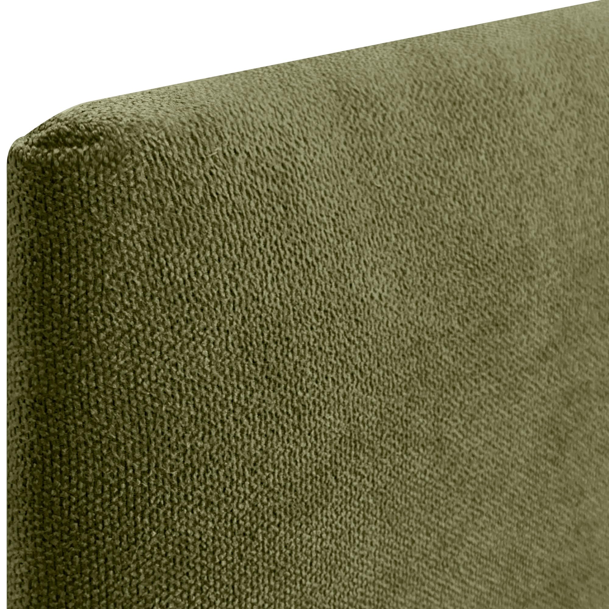 DHOME Tête de Lit Capitonnée Lisse en Tissu Aqualine Hauteur 70CM Épaisseur 4cm et 8cm pour Mur Acoustique Absorbantes Tête de Lit Chambre (Tissu Vert, 200cm Double, Épaisseur 4cm)