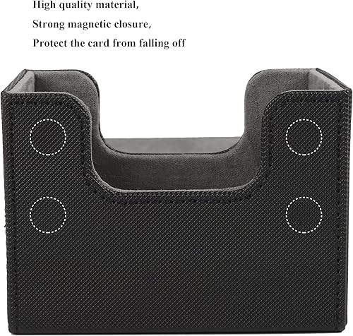 Miniatura 4 de AEGIS GUARDIAN - Caja de cartas para MTG, Commander Deck Box con capacidad para más de 120 tarjetas con funda, soporte de cuero fuerte para tarjetas