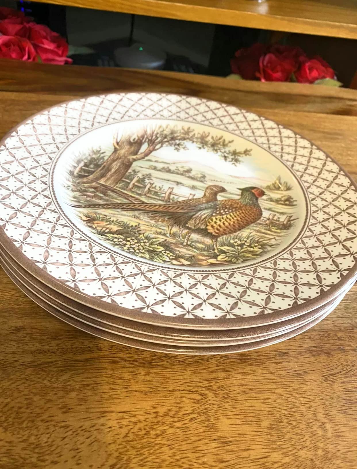 Amazon.co.jp: 4のセット、The Victorian英語Potteryウッドランド