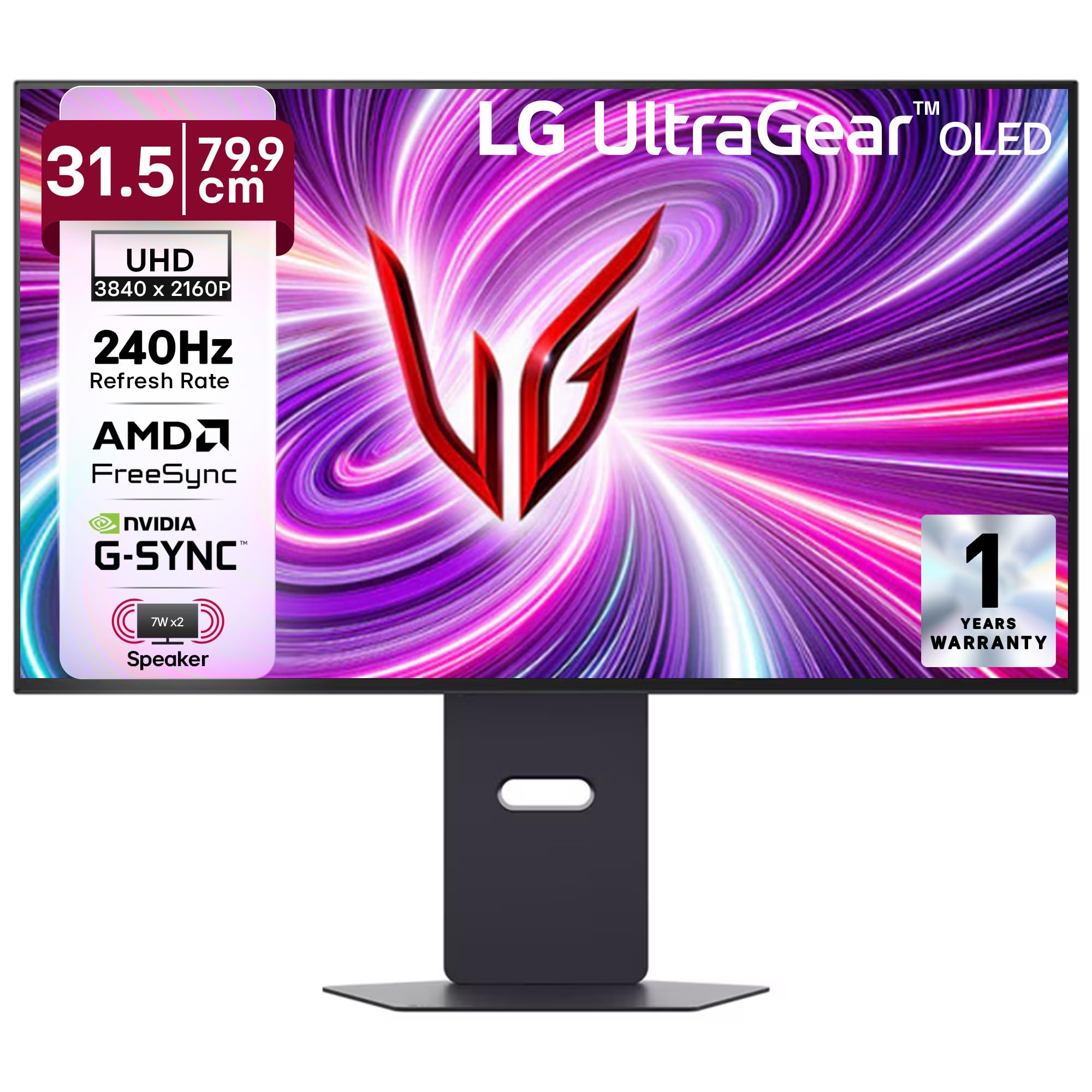 LG 32GS95UV-W OLED 31.5インチゲーミングモニター LG ‎32GS95UV 32 Inch Ultragear OLED Gaming Monitor, UHD, 3840 x