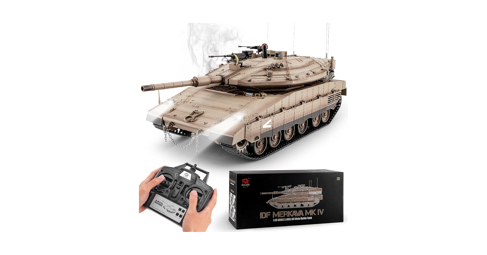 Amazon.com: BESTYMXY RC Tank HengLong IDF MERKAVA MKIV, 1:16