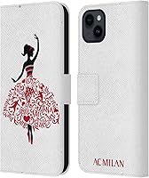 Vista 131 de Head Case Designs Funda de piel con licencia oficial de AC Milan Dream Big Children compatible con Apple iPhone 13 Mini