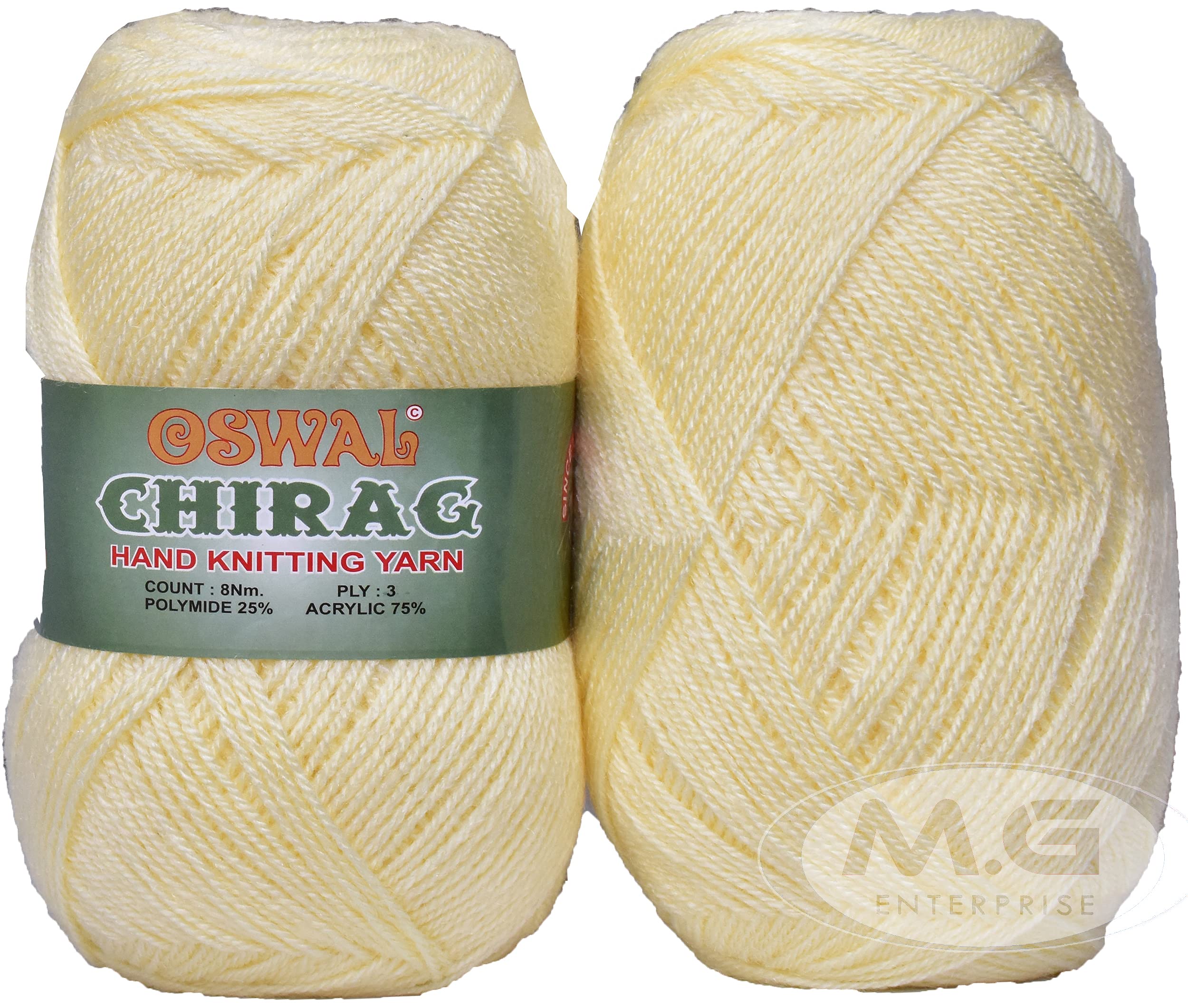 Big Ball Cream (200 gm) Wool Ball Hand Knitting Wool/Art Craft Soft Fingering Crochet Hook Yarn, Needle Knitting Yarn Thread dye DD