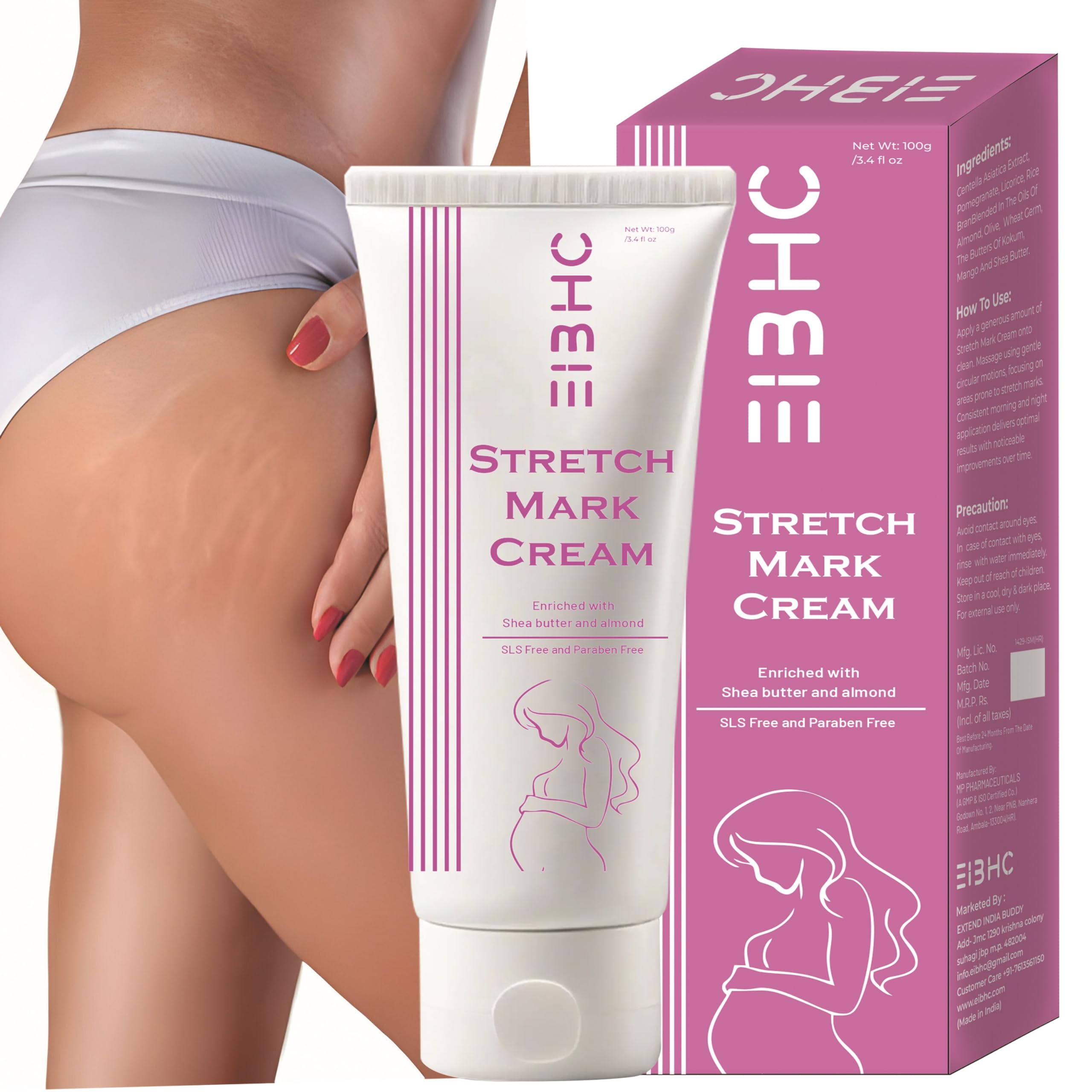 EIBHC Stretch Mark Removal Cream for Pregnancy | Reduce Stretch Marks And Scars (200G)