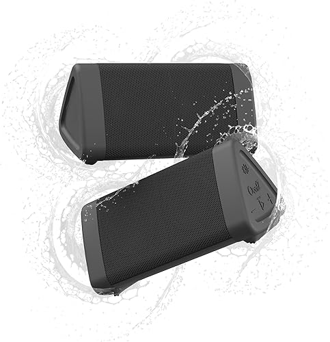 OontZ Angle 3 Altavoz Bluetooth, edición dual, altavoz inalámbrico portátil, sonido estéreo cristalino, graves ricos, altavoces Bluetooth