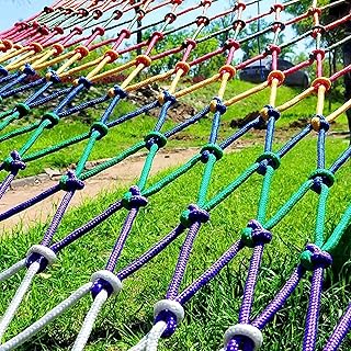 HXRW Cargo Net Climbing Net for Kids Protective Safety Rope Net Color Decorative Net Anti-Fall Net Kids Playground&Playground Sets for Backyards (Size : 3 * 6m(9.9 * 18.18ft))