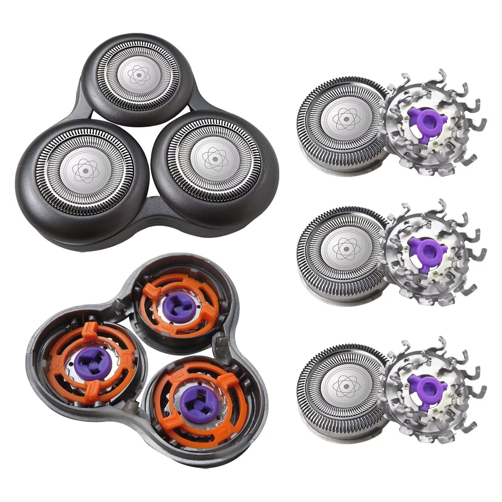 Latest Upgraded SH98/72 SP9800 Replacement Shaver Head for Philips Norelco S9000 Prestige.S9000 Series SP9800 9860 9880