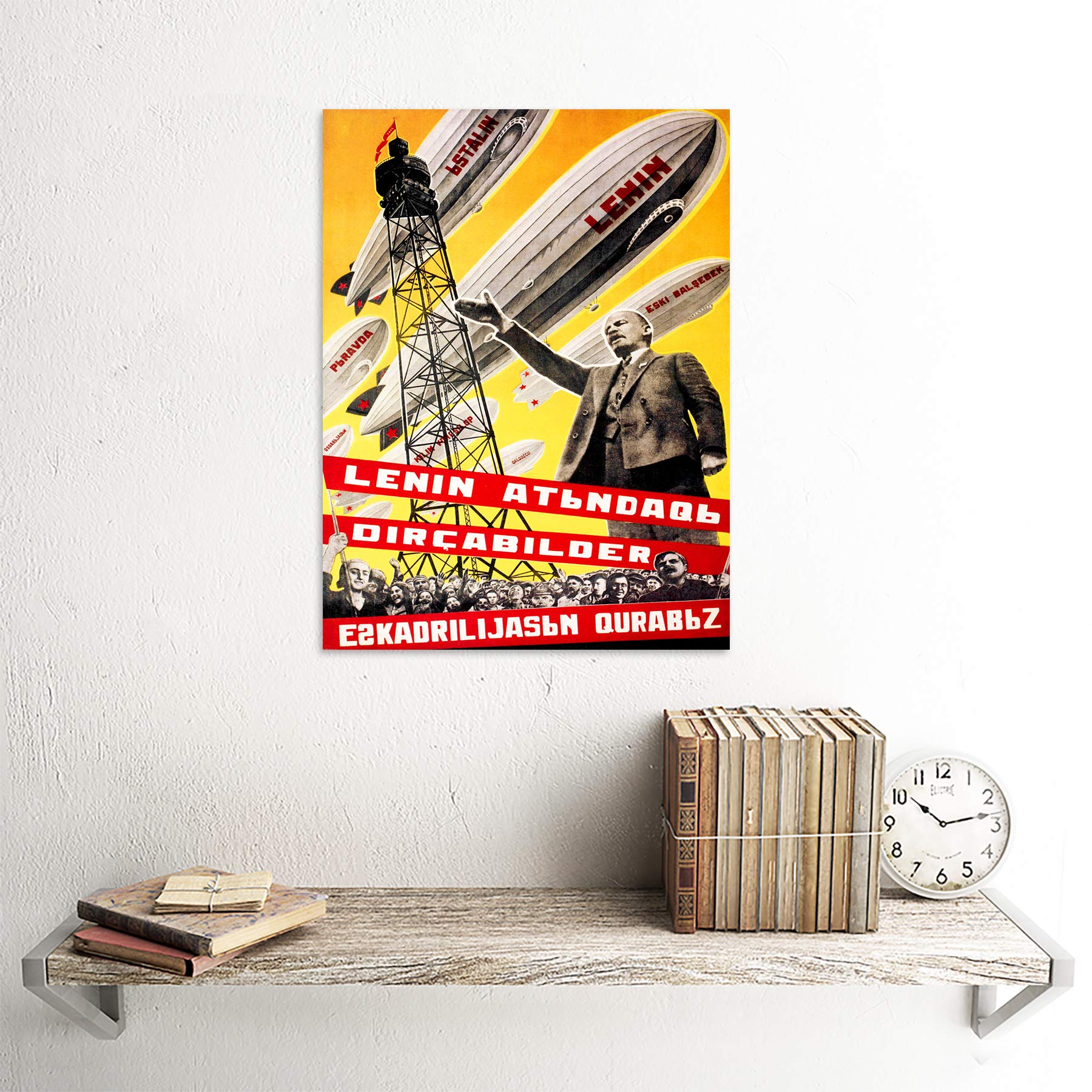 Amazon.co.jp: POLITICAL LENIN COMMUNIST USSR AIRSHIP FINE ART