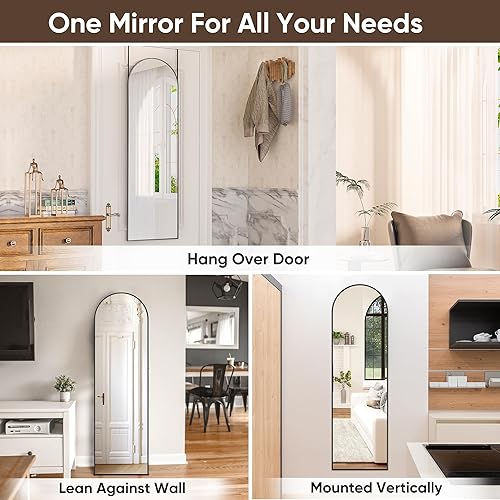 Miniatura 5 de Espejo de longitud completa, 50 x 16 pulgadas, espejo colgante de longitud completa para puerta, espejo de pared de longitud completa, espejo de
