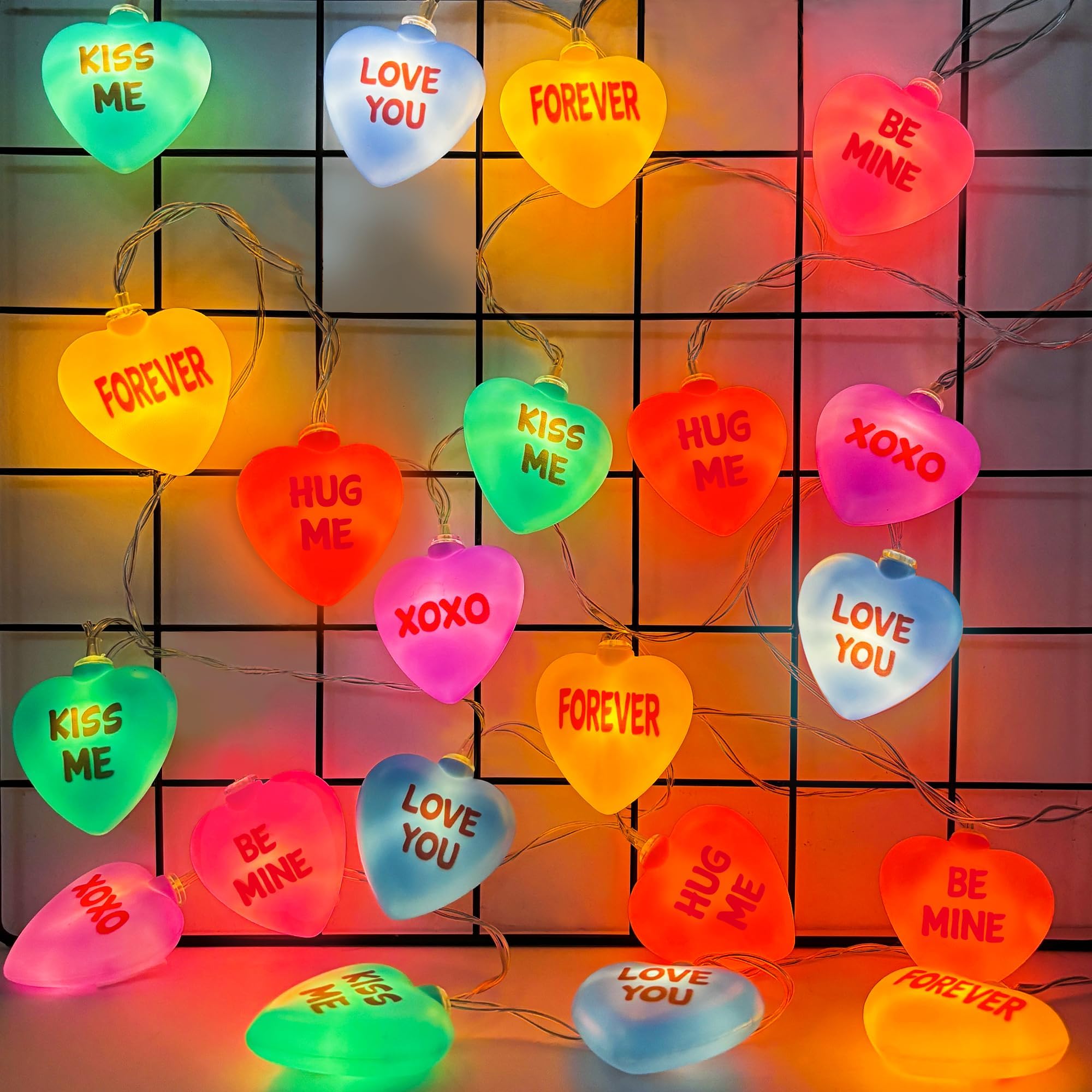 Amazon.com: Mosoan [Timer] Valentine's Day Lights, 10 FT 12 LED