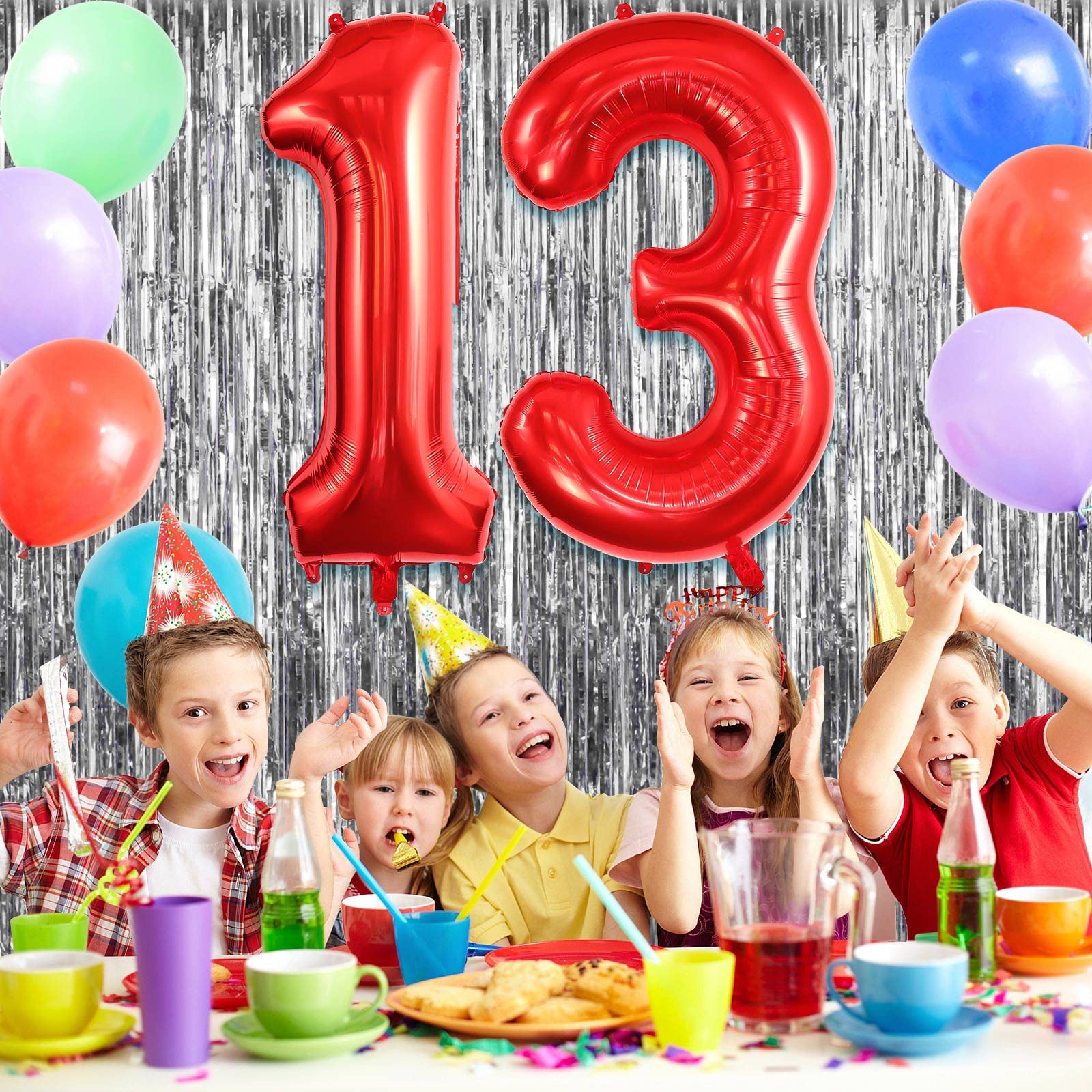Amazon.com: TOTAFAM 13 Balloon Numbers, Large 13 or 31 Foil