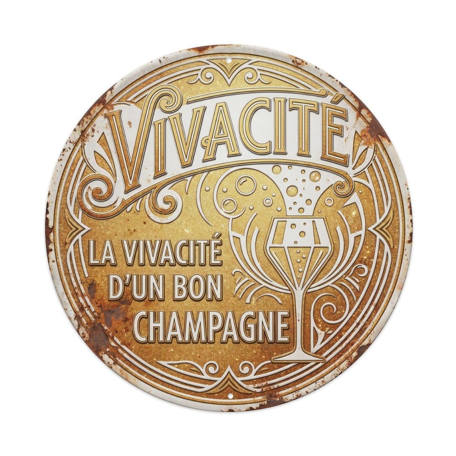 Vivacity Humorous Bistro Vivacity Metal Tin Sign
