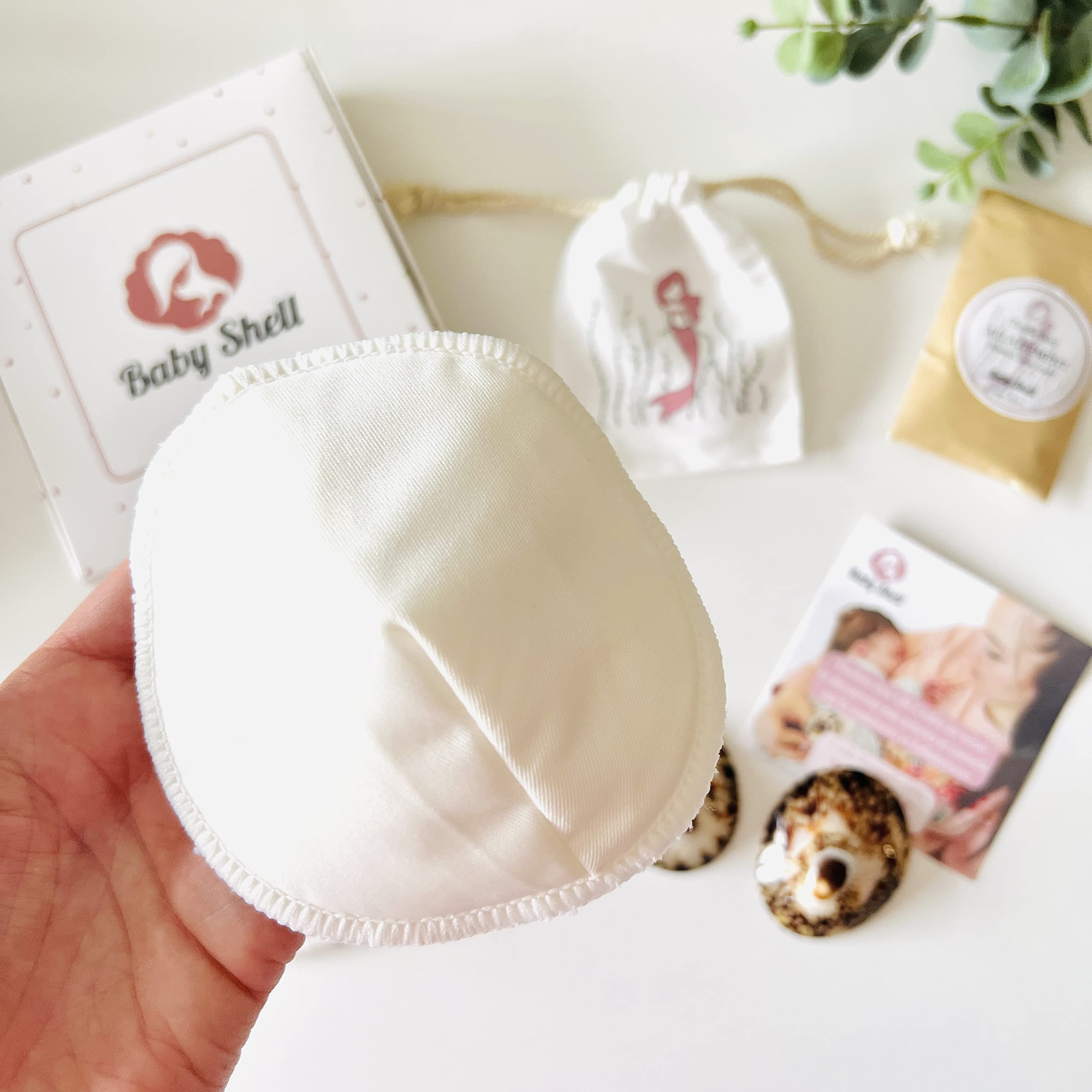 BABY SHELL Conchas de lactancia + Almohadillas Reutilizables | Talla X-Large