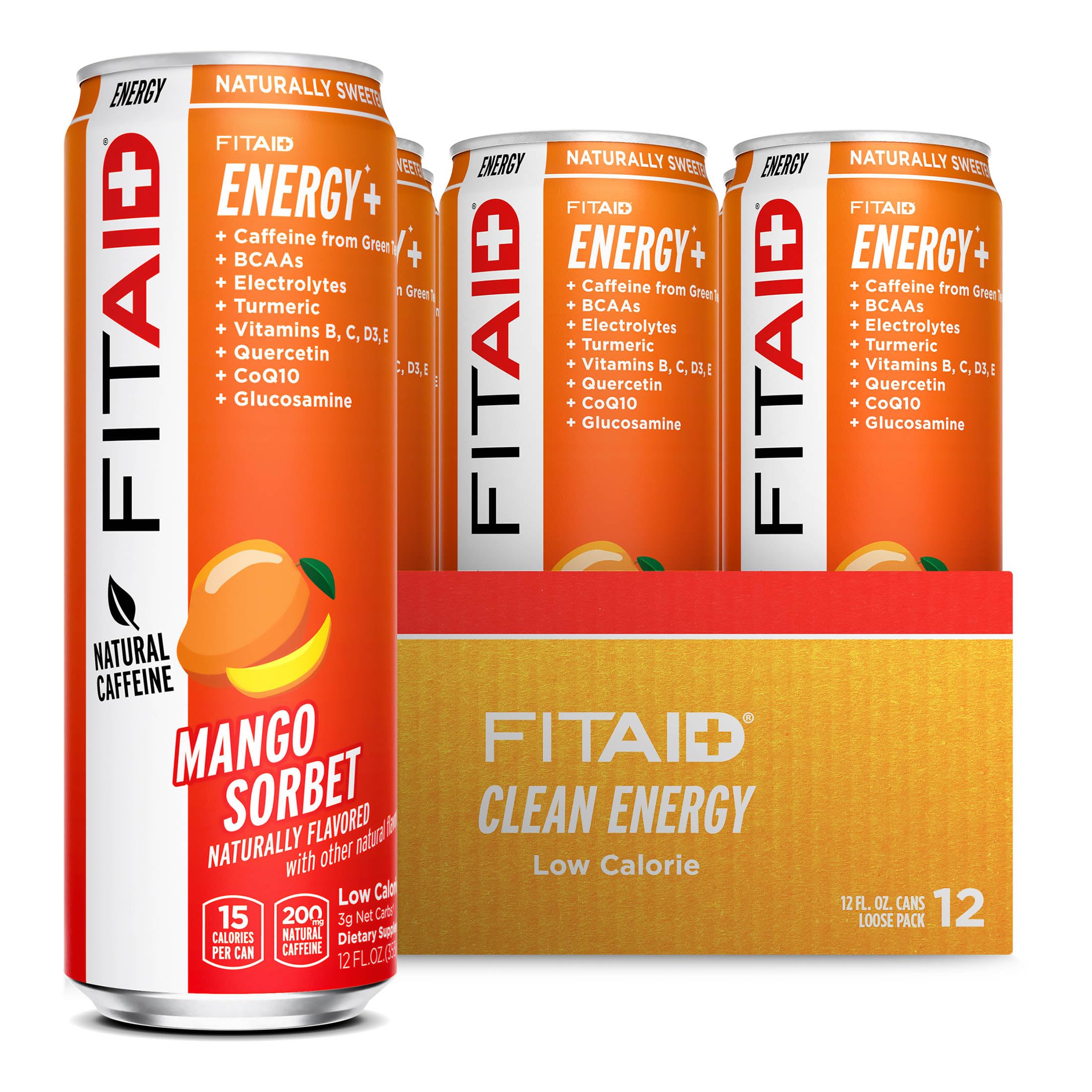 Amazon.com : FITAID ENERGY, 200mg Natural Caffeine, Keto, Mango