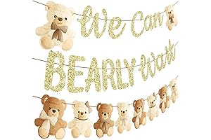 3pcs We Can Bearly Wait Baby Shower Banner