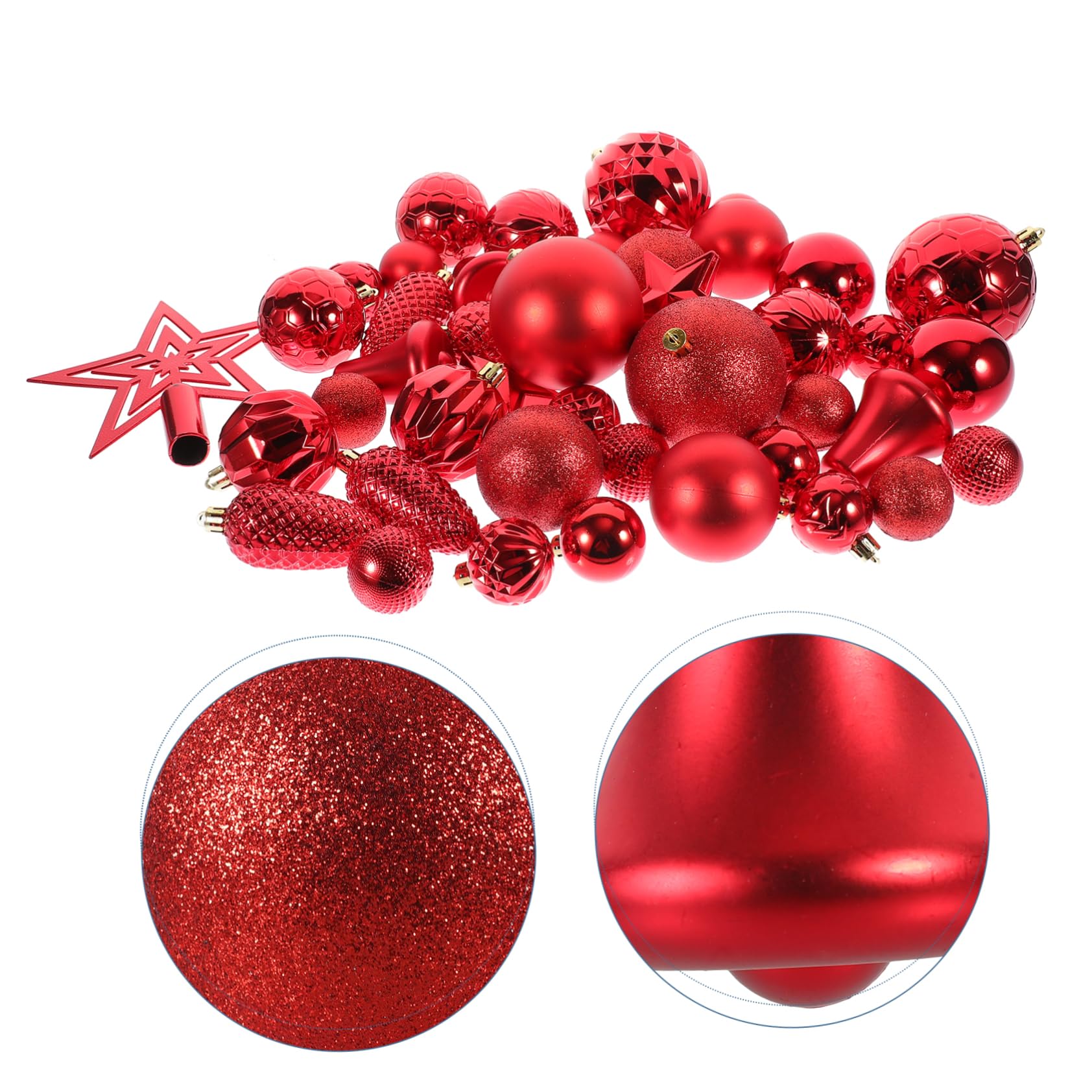 TOPBATHY Lot De 3 Décorations De Noël Élégantes Et Décoratives pour Sapin De Noël Fournitures De Fête 45 Pièces X 3