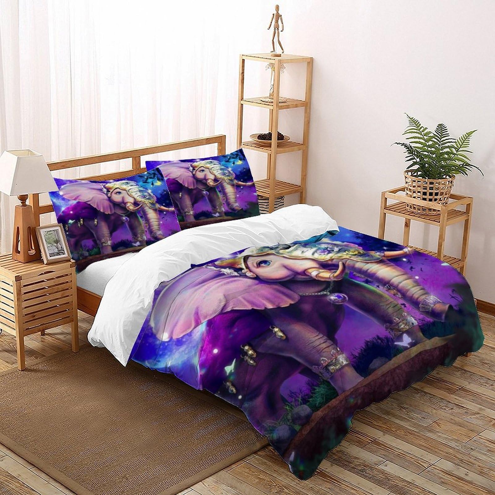 Housse de couette éléphant zippée pour en finir avec la couette qui glisse