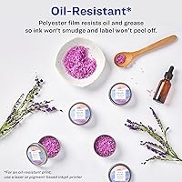 Vista 26 de Avery Etiquetas redondas imprimibles con Sure Feed, 2.5" de diámetro, blanco brillante, 90 etiquetas personalizables (22830)