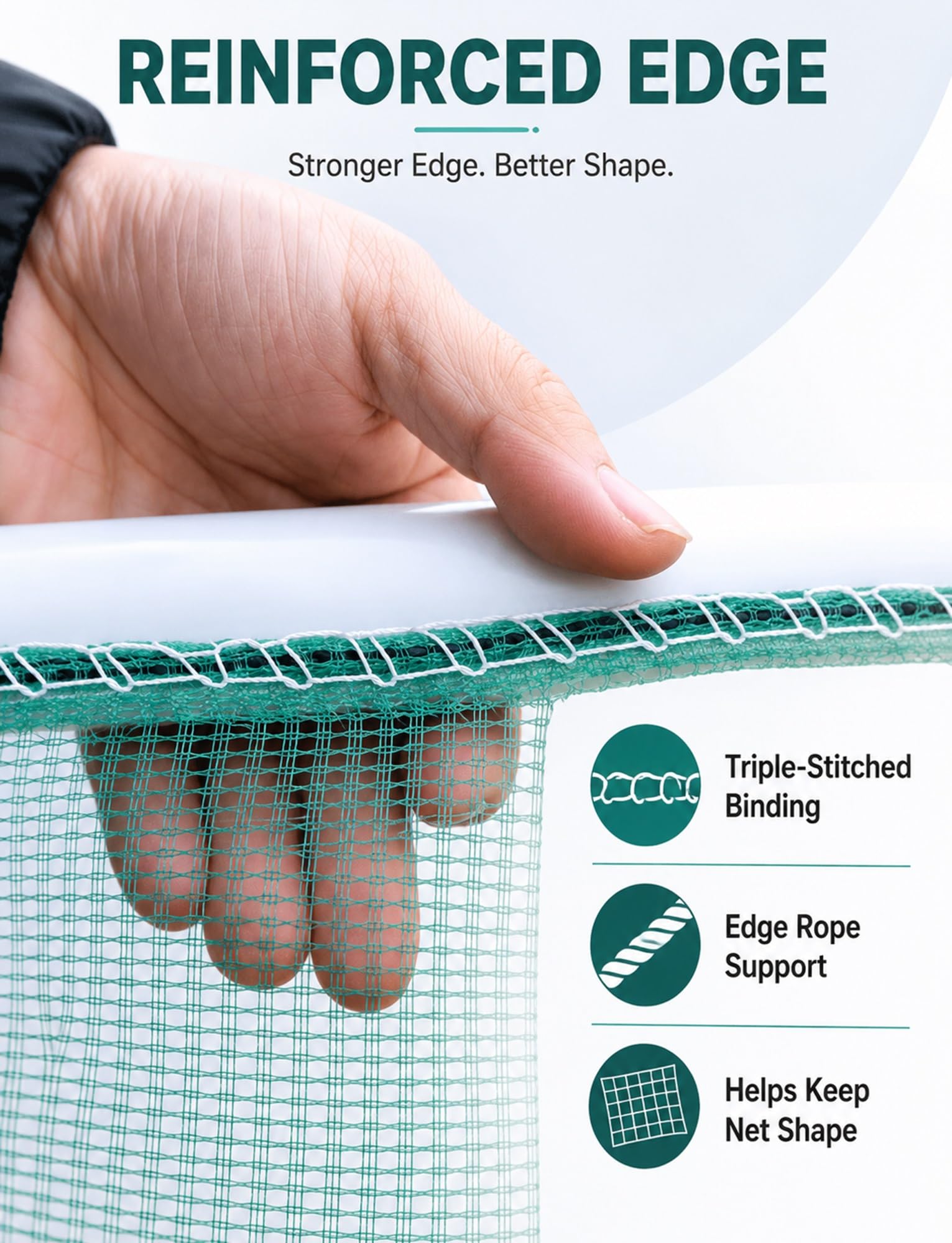 Jaula Flotante para Peces con Tapa, Marco PVC y flotadores de Esquina | Cesta flotante para peces de malla verde, piso simple o doble, para estanque, lago, muelle y acuicul