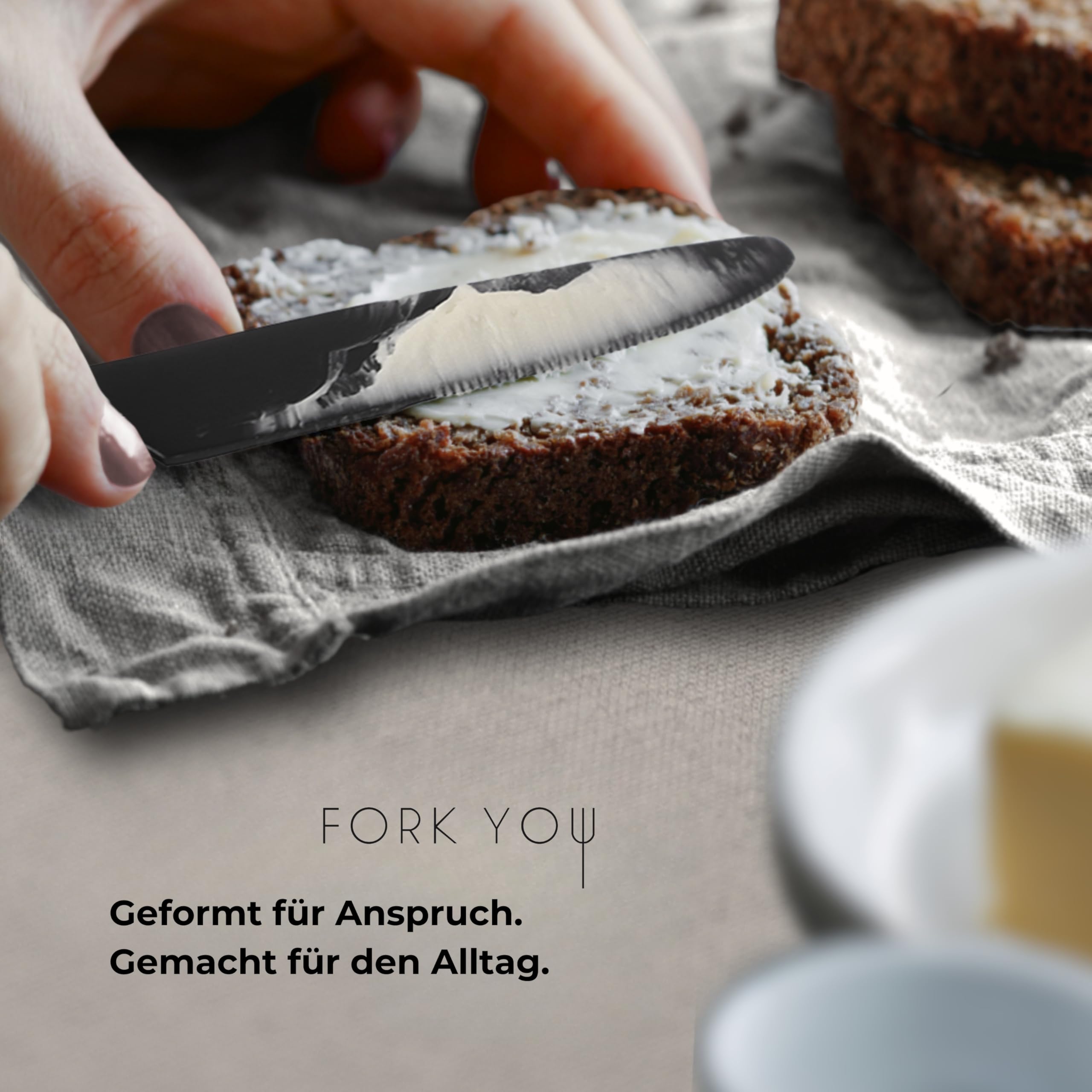 Set di posate nero opaco (20 pezzi) per 4 persone, con forchette da dessert, in acciaio inox 18/10, antiruggine e lavabile in lavastoviglie, confezione di alta qualità, idea regalo