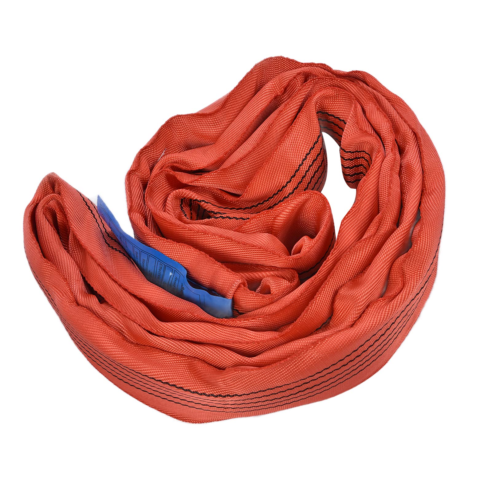 Pissente Runde Hebeschlinge, PES-Endlos-Webschlinge, 5T, 75 Mm, Rot, Einteilig Geformt, säure- und Alkalibeständig, Breite Lastunterstützung für Kran, Hafen, Schiffsmaschinentransport (Lärm (19,68