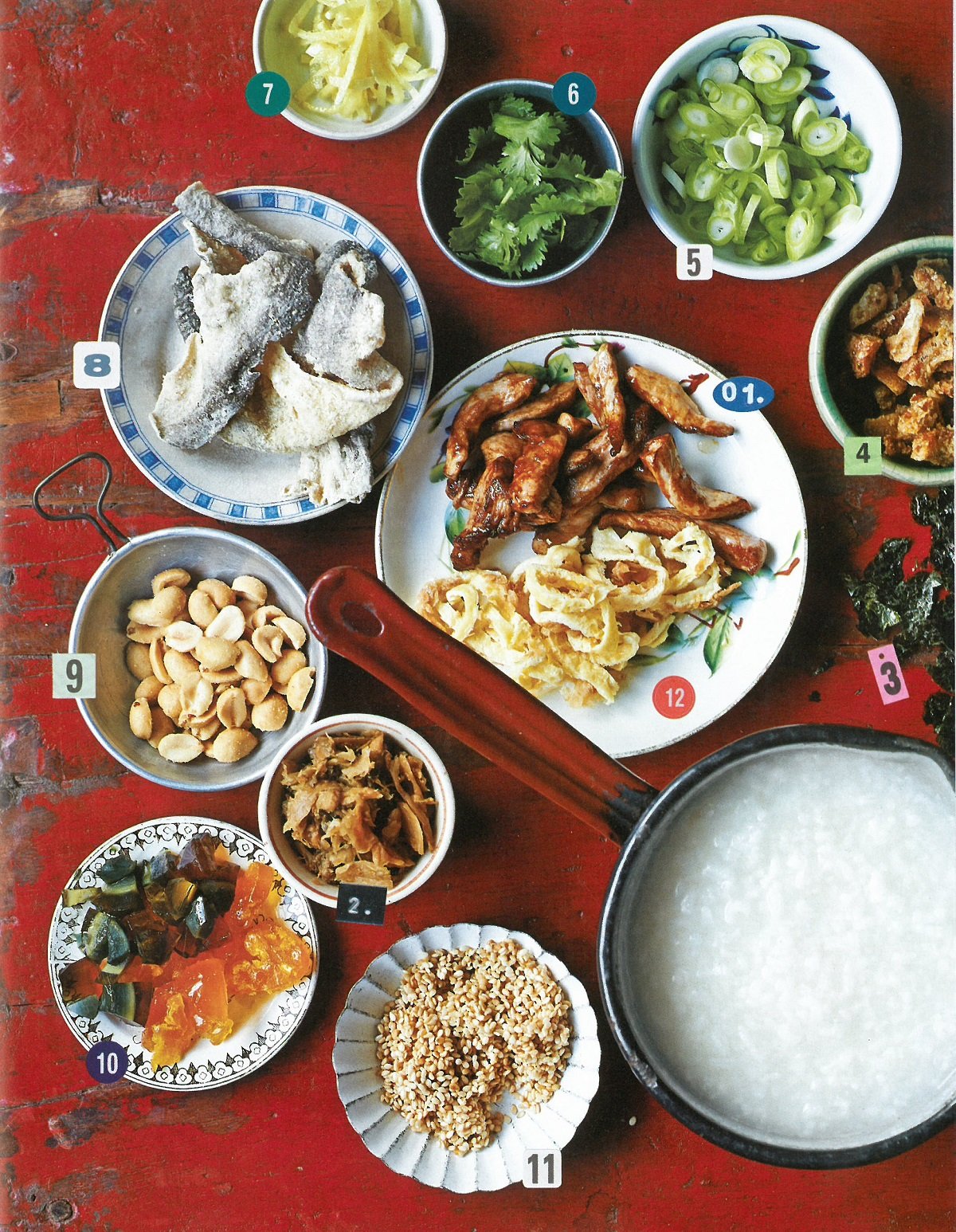 Chinatown. Cocina asiática. Deliciosos platos del sudeste asiático