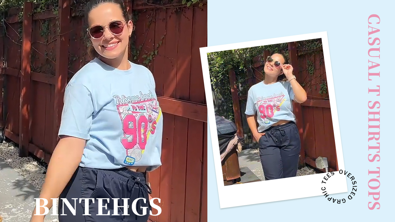 BINTEHGS 90s Outfit for Women Vintage Graphic Tees 90'S Outfits