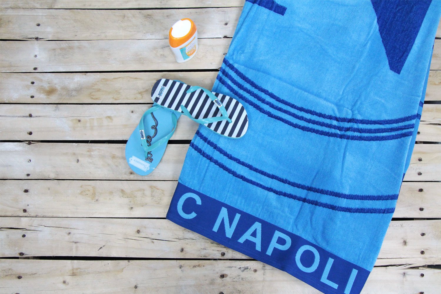 Telo Mare SSC Napoli Ufficiale - Osimhen, Azzurro, Unisex Adulto - Foto 8