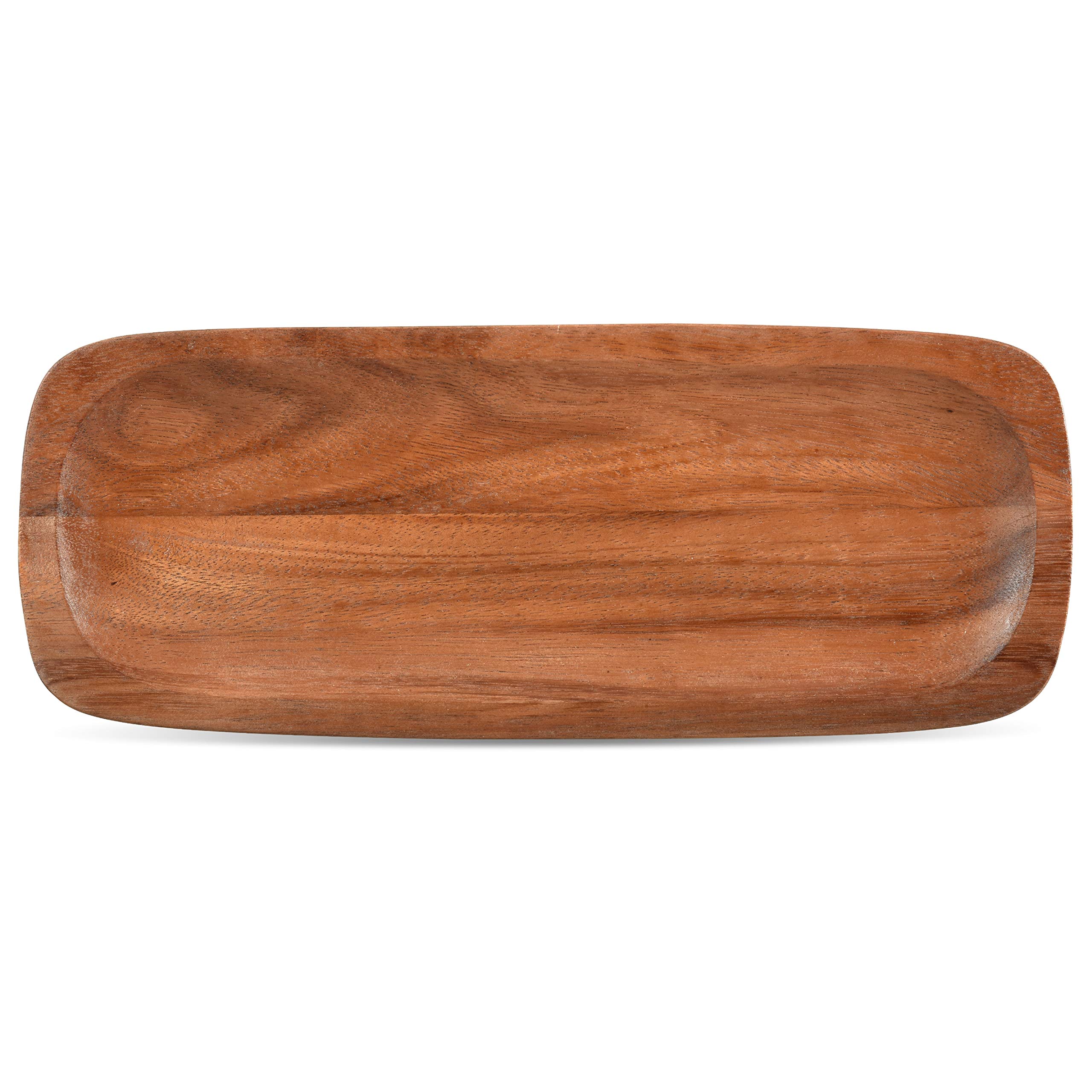 NoritakeKona Wood 15-Inch Rectangular Platter