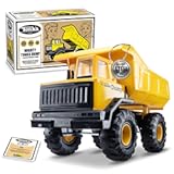 Retro Mighty Dump Truck - Collector&apos;s Edition - Made with 2X More Steel&comma; Kids Construction Toy&comma; Metal Truck&comma; Toy Truck for Boys and Girls&comma; Kids&comma; Toddlers&comma; Ages 3&plus;