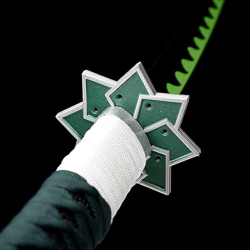 Vista 7 de ziqing Espada samurái de anime hecha a mano, espada Agatsuma Zenitsu, espada Kamado Tanjirou, espada Rengoku Kyoujurou de 41 pulgadas, varios