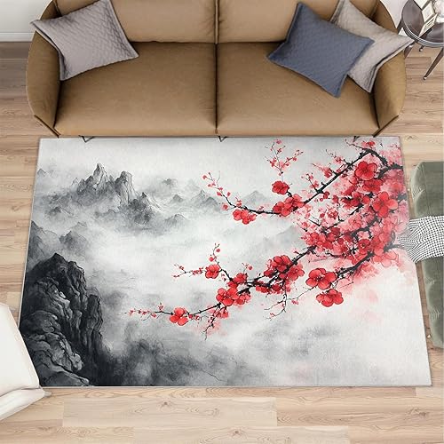 Miniatura 10 de Alfombras deportivas geniales para dormitorio, alfombra de área de automóvil deportivo para sala de estar, alfombra antideslizante para interiores,