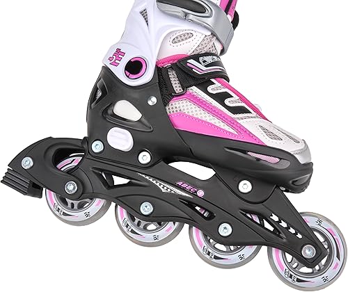 Miniatura 9 de 5th Element Patines en línea ajustables para niños y niñas con soporte para el tobillo, incluye bolsa de patinaje