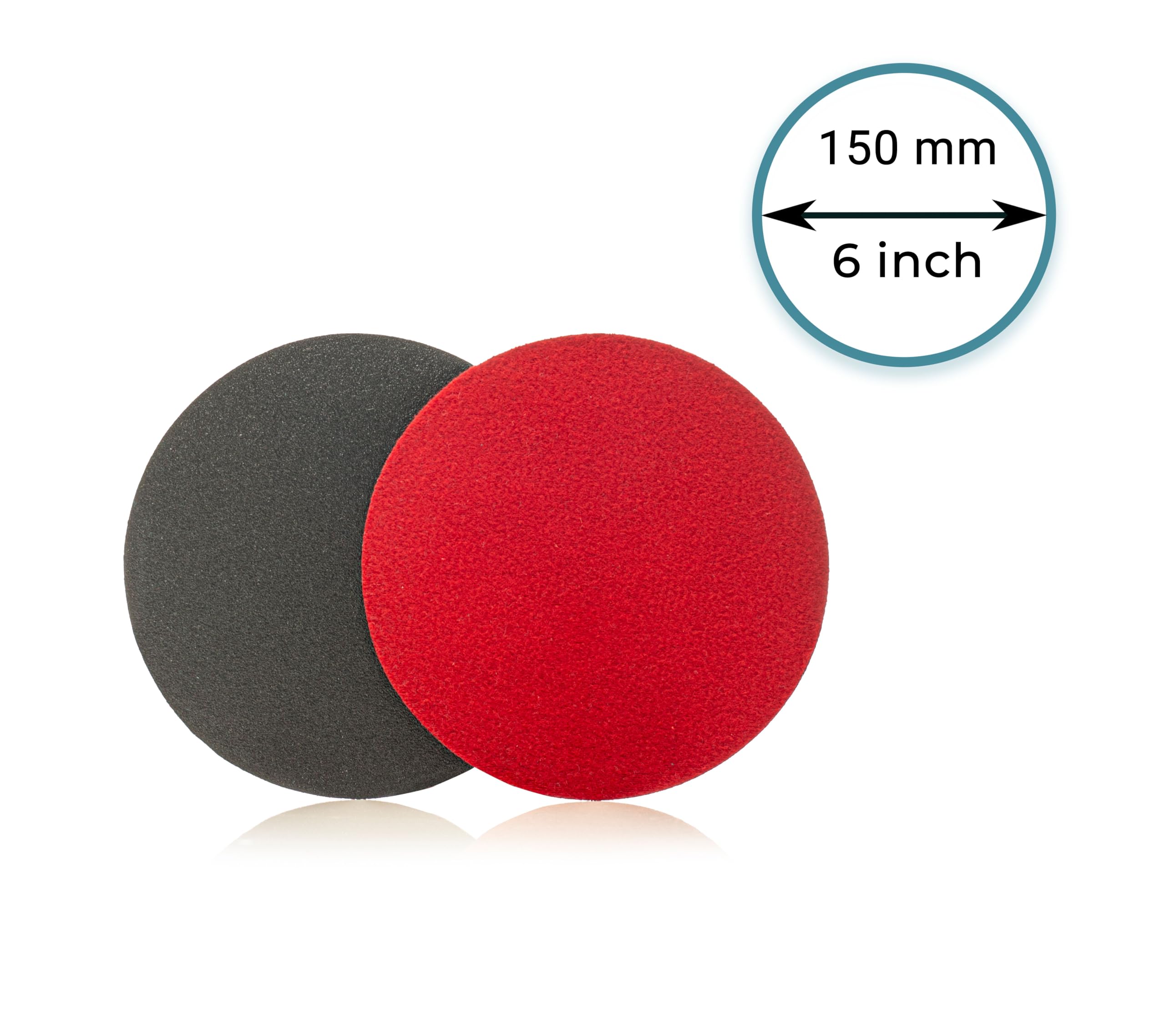 GLASS POLISH 13604 Disque abrasif en carbure de silicium, disques abrasifs humides et secs | Grain P220 | Ø150mm | Paquet de 50 disques