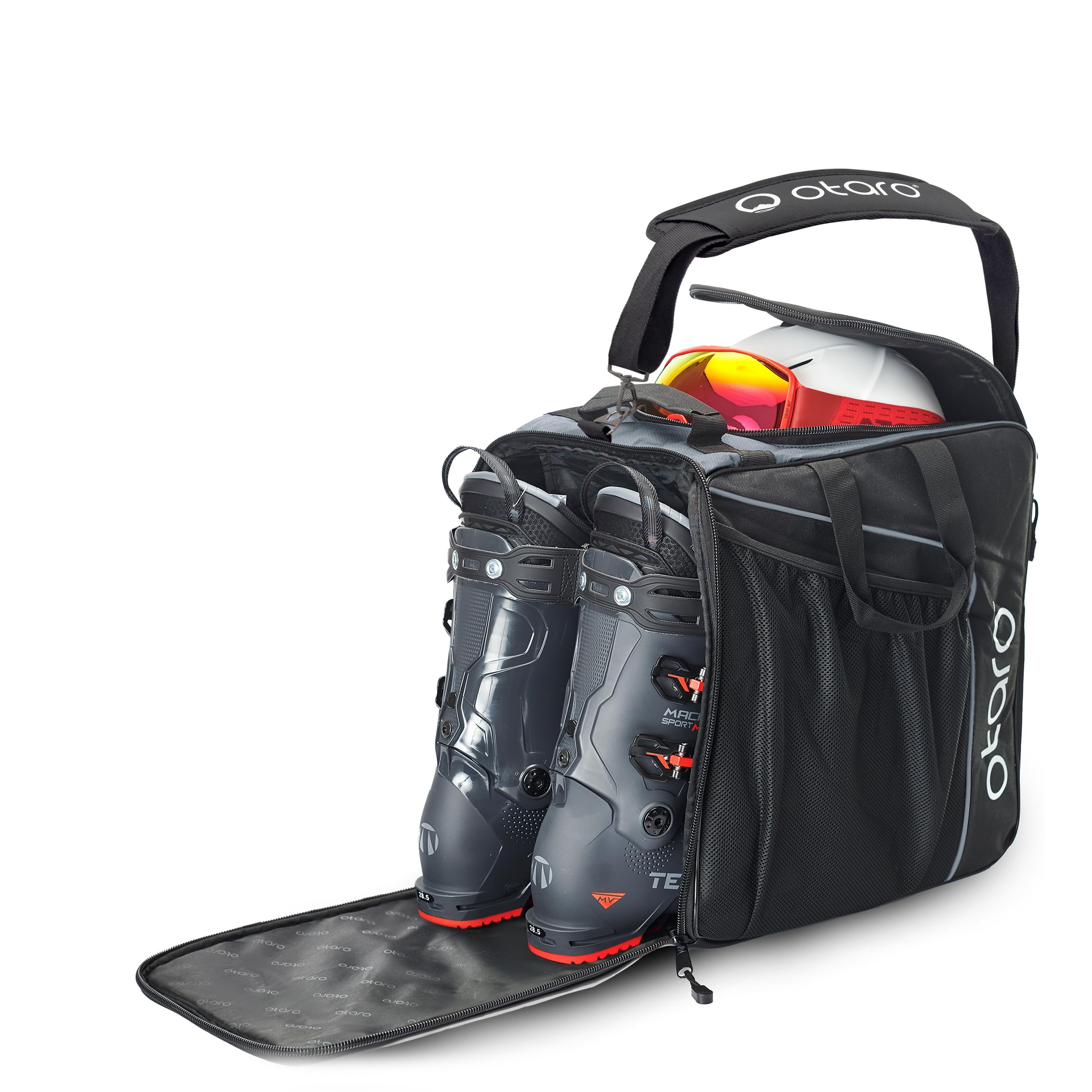 Otaro Borsa porta scarponi sci con scomparto per casco (oltre 35.000 clienti soddisfatti) | Borsa premium per scarponi da sci | Sacca sci, porta scarponi sci, borsa porta scarponi sci