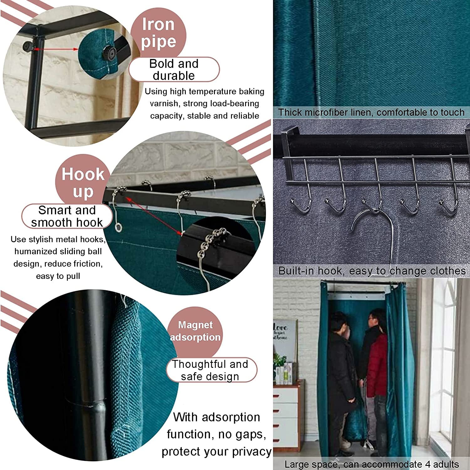 Stanza mobile per negozio di abbigliamento, semplice e lussuoso spogliatoio per boutique, ideale per comodità e stile in qualsiasi allestimento boutique