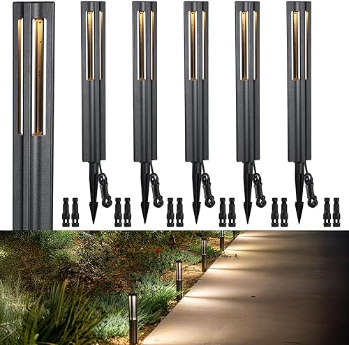 LEONLITE Luces de paisaje de bajo voltaje, efectos de iluminación únicos, luces LED de camino, 172 lúmenes, 3 W, 12-15 V ACDC, IP65, luz de entrada