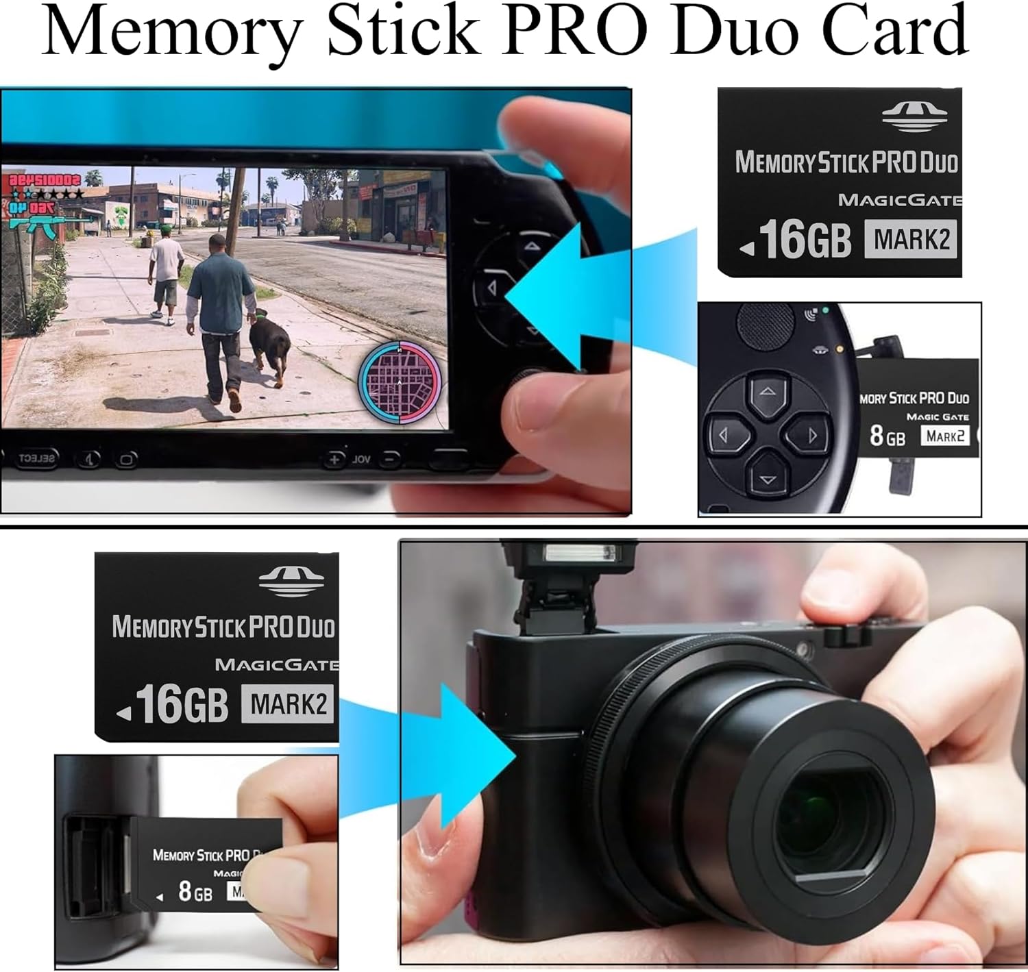 Original 16GB Memory Stick Pro Duo MARK2 - Compatible with PSP1000/2000/3000, DSLR Burst Shooting, MagicGate | High-Speed Read/Write Memory Stick Duo Card for PSP Memory Stick & Cameras - Image 5