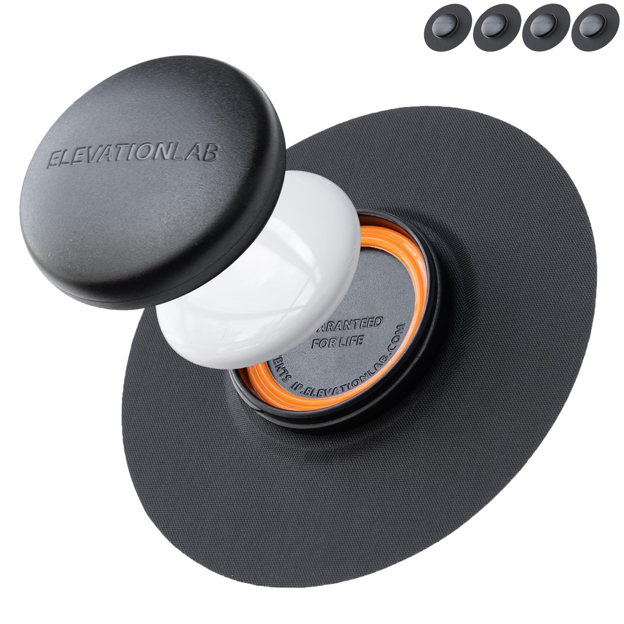 Elevation Lab AirTag Fabric Extreme (4 Pack) - TagVault™ - Waterproof AirTag Fabric Mount | Secure & Discreet | for Luggage, Purses, Backpacks,