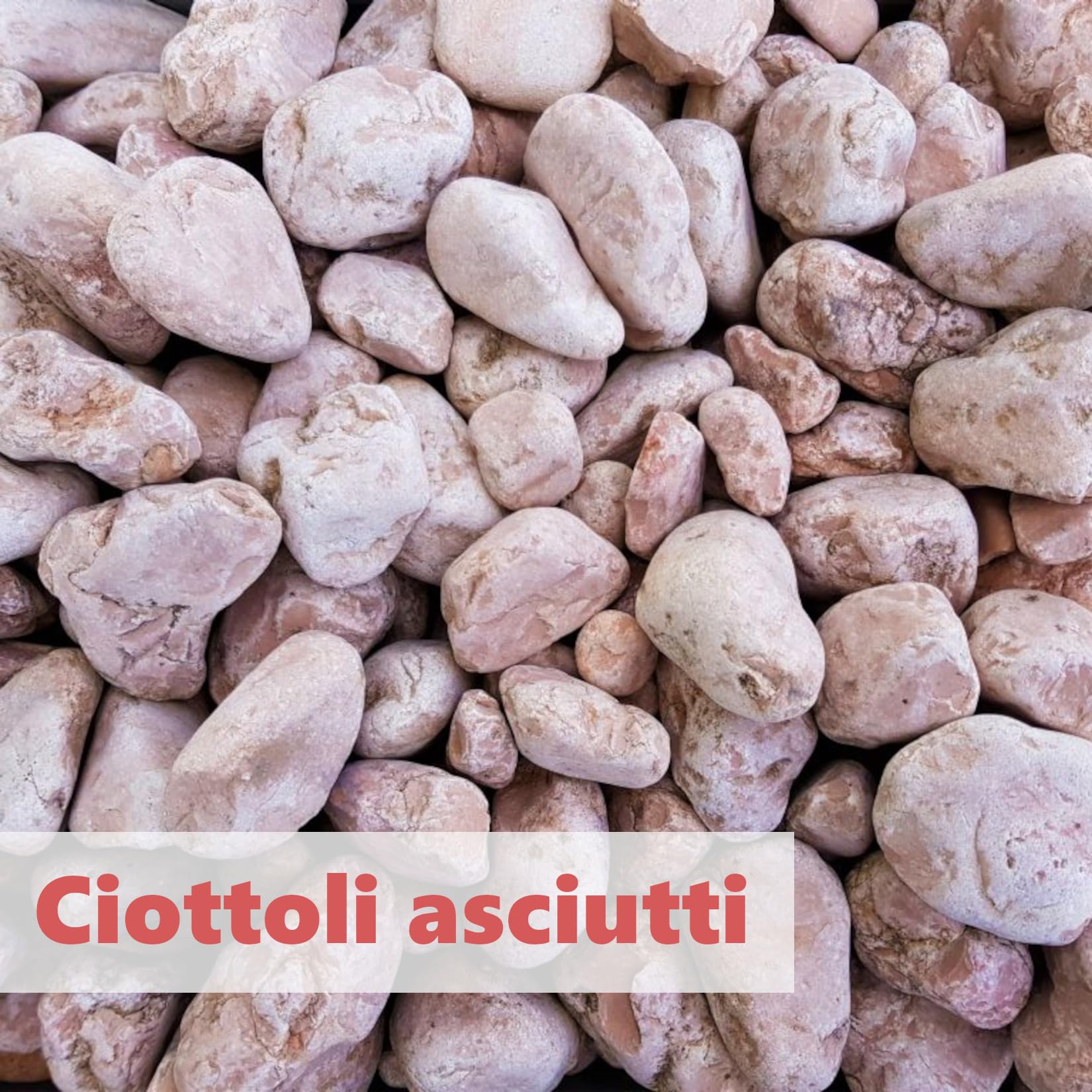 Ciottolo di Marmo Rosso Verona 25/40 Sacco da 25 kg Sassi Pietre arredo Giardino vasi
