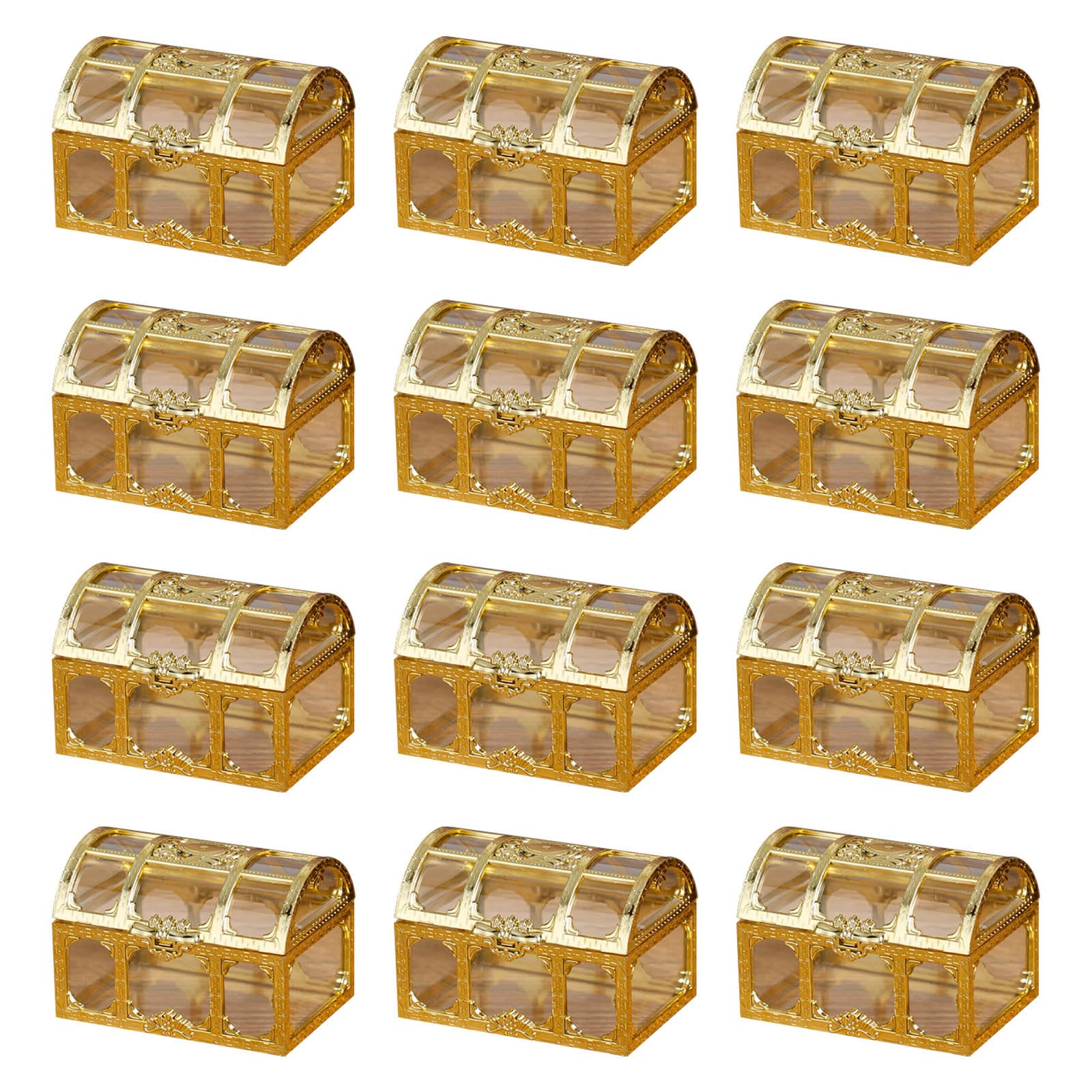 YROHGKPN 12Pieces Candy Boxes Small Treasure Box Candy Container for Baby Shower Birthday Wedding Decorations Jewelry Storage