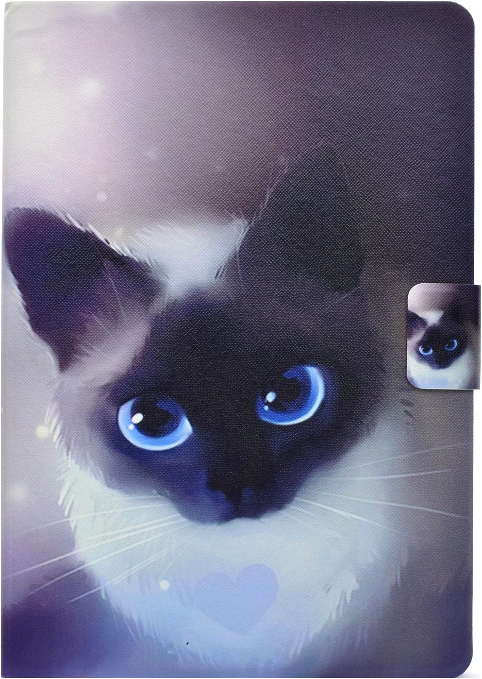 Case for All New Kindle Paperwhite 2018 Release,PU Leather Multi-Angle Viewing Stand Smart Auto Sleep/Wake Protective Stand Cover with Magnetic Clasp (10th Generation-2018)-Blue eyes cat
